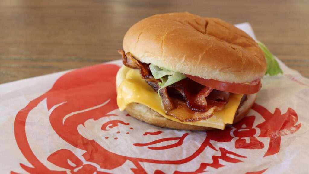 Wendy Jr Bacon Cheeseburger